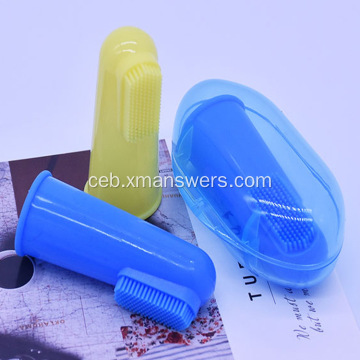 Silicone Suction Limpyo nga Toothbrush Ulo